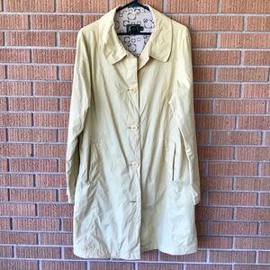 Cabela’s yellow trench coat
